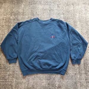 Vintage Northern Reflections Crewneck Sweatshirt XL Teal Embroidered Made Canada